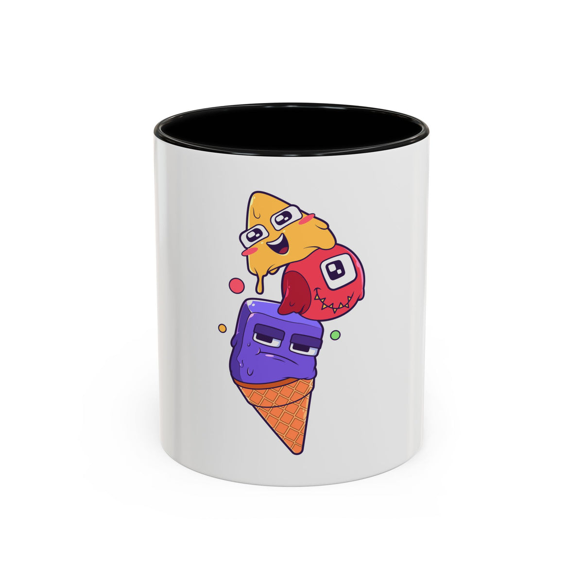 ShapeDude’s – Triangle, Circle, Square Ice Cream Logo Coffee Mug